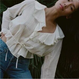 Doen Lucille Top in Salt